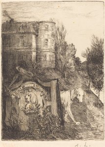 Ekslibris Edwin Edwards. by Alphonse Legros