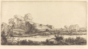 Akşam Işığı tarafından görülen Nehir boyunca Çiftlik Nehir boyunca Çiftlik: Akşam Işığı. by Alphonse Legros