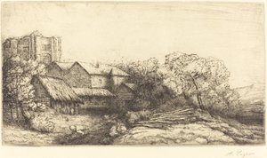 Manastırdaki Çiftlik Manastır Çiftliği. by Alphonse Legros