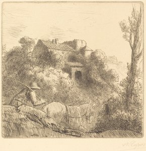 Bir Tepede Çiftlik by Alphonse Legros