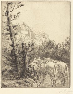 Yamaçta Çiftlik by Alphonse Legros