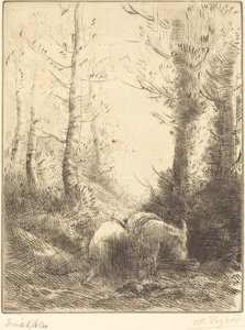 Çiftçi ve Eşeği by Alphonse Legros