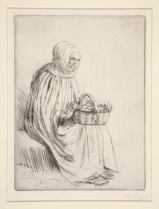 pazar kadını by Alphonse Legros