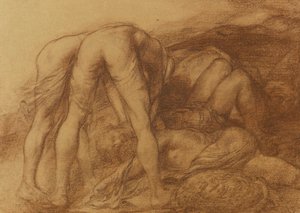 Ölü Askerleri Çıkaran Figürler by Alphonse Legros