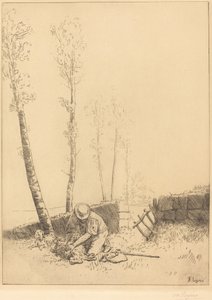 Koyun Bulma Koyun bulur. by Alphonse Legros