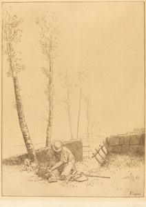 Koyun Bulma Koyun bulur. by Alphonse Legros