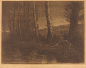 Çember ağlı balıkçı (La peche a la bela) by Alphonse Legros