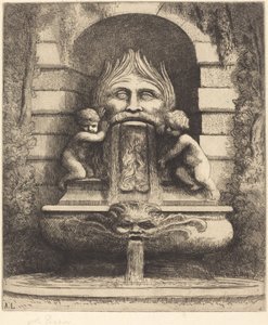 Çeşme: Grotesk, Çocuklar ve Havza Une çeşmesi: Maske, enfants ve bassin. by Alphonse Legros