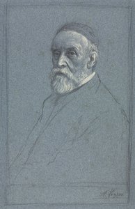 George Frederick Watts, R.A., c. 1877-1878. by Alphonse Legros