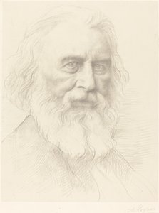 H.W. Longfellow, 2. plaka. by Alphonse Legros