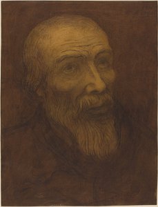 Sakallı Kel Adamın Başı, 1906. by Alphonse Legros