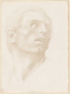 Sağa Bakan Bir Adamın Başı by Alphonse Legros