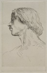 Bir Modelin Başkanı. by Alphonse Legros