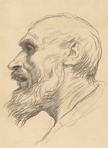 Yaşlı Bir Adamın Başkanı. by Alphonse Legros