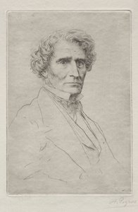 Hector Berlioz. by Alphonse Legros