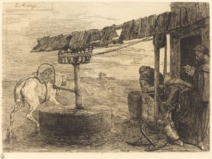 Atlı Değirmen (Le manege) by Alphonse Legros