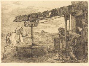 Atlı Mill Le manege, muhtemelen 1869. by Alphonse Legros