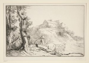 Tepedeki Çiftlik by Alphonse Legros
