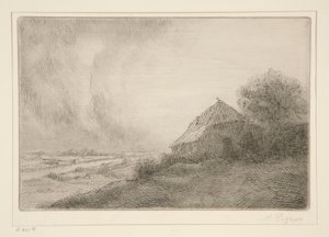 Tepedeki Kulübe by Alphonse Legros