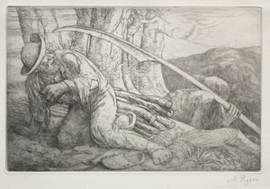 Ölüm ve Oduncu 5. Plaka. by Alphonse Legros