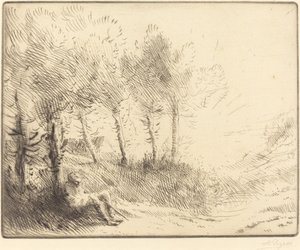 Manzara by Alphonse Legros
