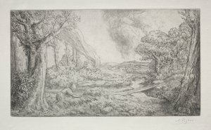 Manzara by Alphonse Legros