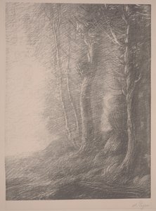 Peyzaj (taş) by Alphonse Legros