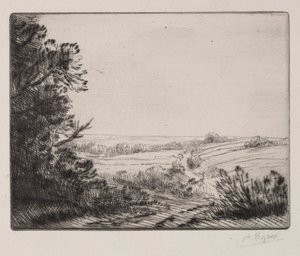 Manzara by Alphonse Legros