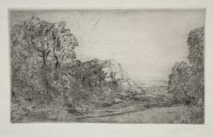 Manzara: Gün Doğumu by Alphonse Legros
