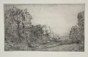 Manzara: Gündoğumu. by Alphonse Legros