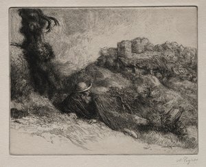 Geri Dönenlerin Kaleleri. by Alphonse Legros