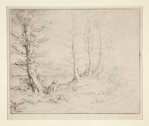Kıyı boyunca by Alphonse Legros
