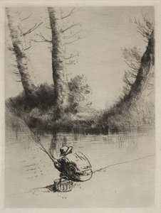 Angler. by Alphonse Legros