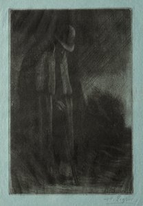Sığınaktaki Gezgin by Alphonse Legros