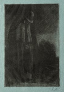 Sığınaktaki Gezgin. by Alphonse Legros