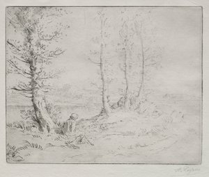 kıyı boyunca by Alphonse Legros