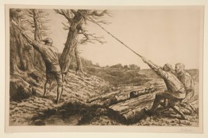 Les bucherons (Oduncular) by Alphonse Legros