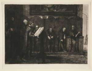 Les chantres espagnols veya Le lutrin (İspanyolca Cantors veya The Lectern) by Alphonse Legros