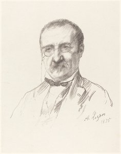 M. Champfleury, 1875. by Alphonse Legros