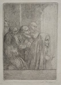 gece yarısı ayin by Alphonse Legros