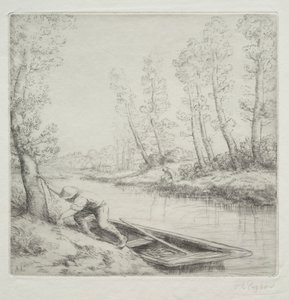 nehirde sabah by Alphonse Legros