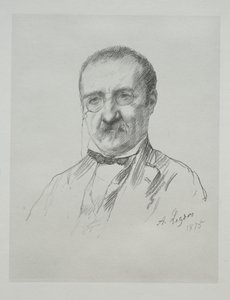 Bay Champfleury, 1875. by Alphonse Legros