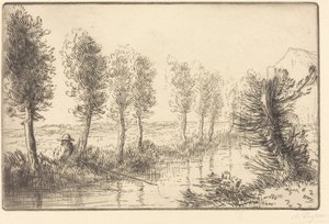 Değirmenin Yakını (Pres du moulin) by Alphonse Legros