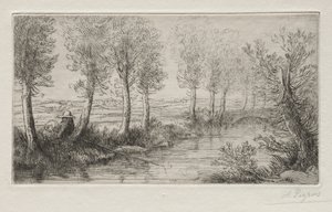 Değirmen yakınında by Alphonse Legros