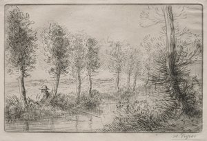 Değirmen yakınında by Alphonse Legros