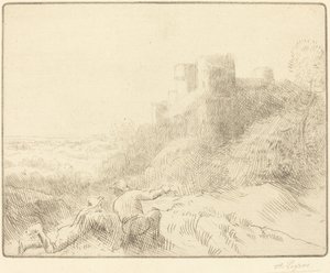 eski şato by Alphonse Legros