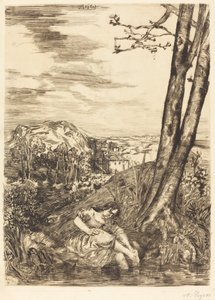 Ayaklarını Yıkanan Köylü Ayaklarını Yıkanan Köylü, 1860. by Alphonse Legros