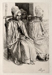 Boulogne Mahallesinde Köylü Kadın by Alphonse Legros