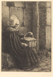 Boulogne Köylü Kadını by Alphonse Legros