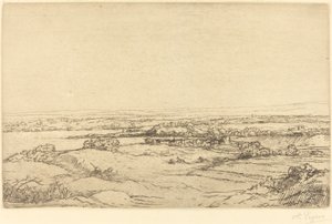 Gölün yakınında düz by Alphonse Legros
